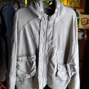 Free people tan hoodie